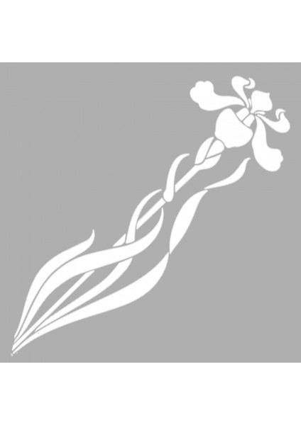 Artikel Art Nouveau Demet Çiçek-12 Stencil Tasarımı 30 x 30 cm