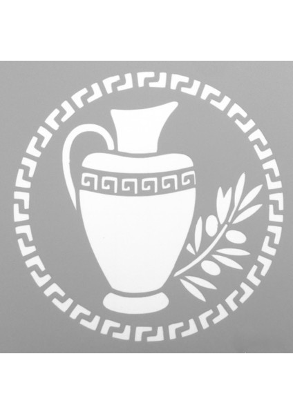 Sürahi Stencil Tasarımı 30 x 30 cm modelleri