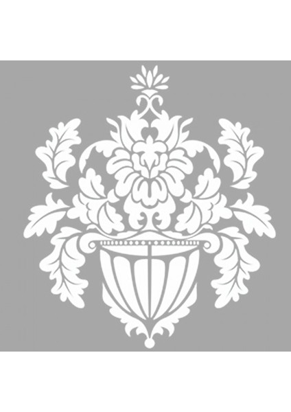Damask 14 Stencil Tasarımı 30 x 30 cm