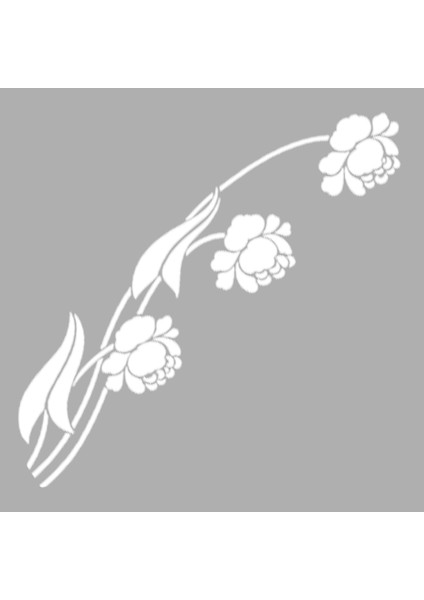 Artikel Art Nouveau Demet Çiçek-11 Stencil Tasarımı 30 x 30 cm modelleri