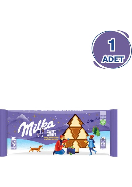 Sweet Winter Yılbaşı Tablet Çikolata 100 gr - 1 Adet