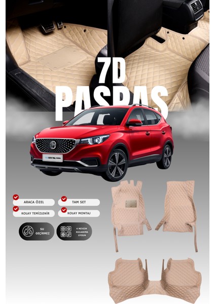 Mg Zs (2018-2024) 7d Deri Havuzlu Oto Paspas | Tam Koruma,araca Özel Kesim & Hızlı Montaj