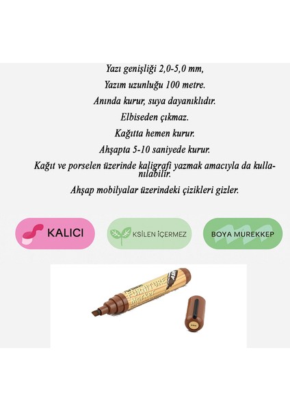 Dış Budak Renk Mobilya Rötuş Kalemi Ahşap Masa Sehpa Dolap Kalem Parke Çizik Giderici Çatlak Kapatır modelleri