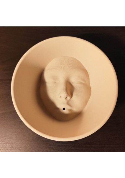 Sanatsal Yüz Şekilli 3D Baskı Tütsülük – Meditasyon & Dekor fiyatları
