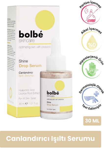 Ton Eşitleyici, Leke Karşıtı, Niacinamide İçeren Işıltı Veren Serum - Shine Drop - 30 ml