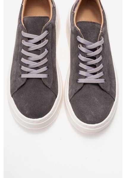 Gueno Füme Hakiki Deri Süet Kadın Spor Ayakkabı indirimleri