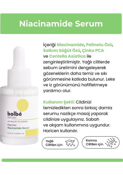 Gözenek Görünümünü Hafifleten, Ton Eşitleyici ve Bariyer Destekleyici, Niacinamide Serum - 30 ml modelleri