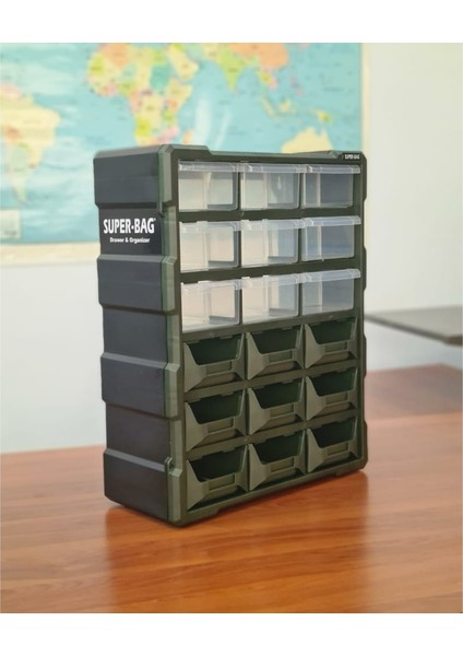 Süper Bag ASR-6011 Monoblok Avadanlıklı Çekmece Seti 18'li modelleri