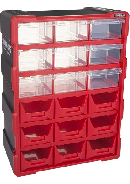 Süper Bag ASR-6011 Monoblok Avadanlıklı Çekmece Seti 18'li fırsatları
