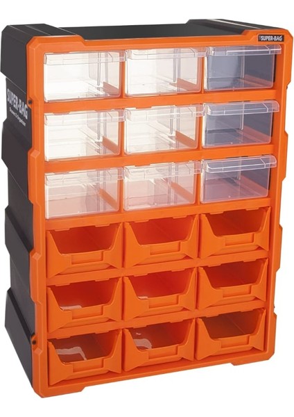 Süper Bag ASR-6011 Monoblok Avadanlıklı Çekmece Seti 18'li