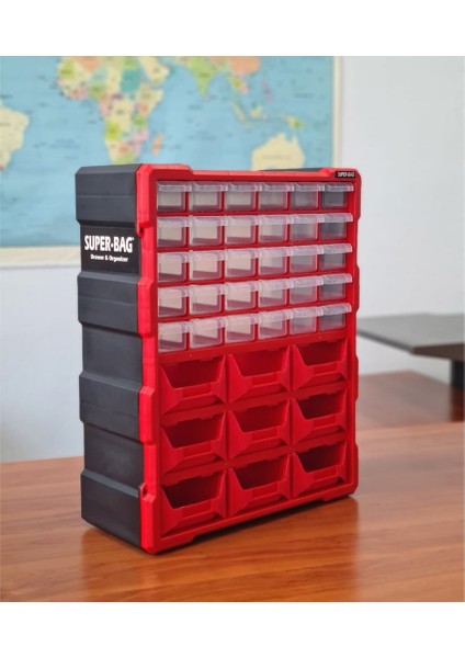 Süper Bag ASR-6010 Monoblok Avadanlıklı Çekmece Seti 39'lu fiyatları