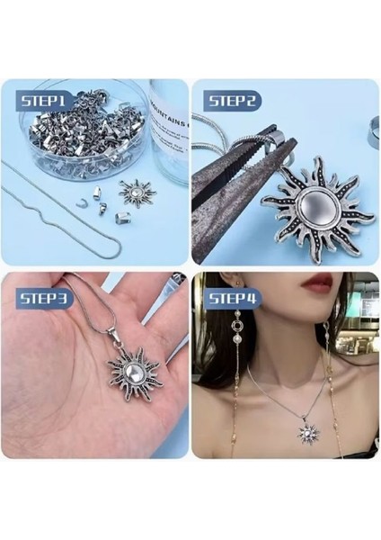 Takı Tamirat&yenilme Seti (10 Kitlenebilir U Toka Kolye Ucu & 5 Adet Kolye Halatı ) modelleri