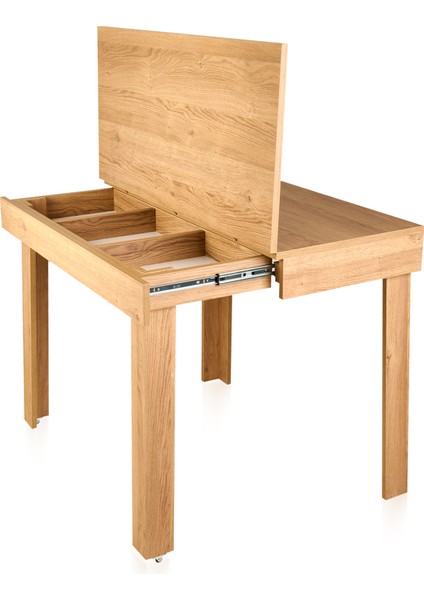 Akın Lüx Açılır Masa - Karina Meşe - 100 cm