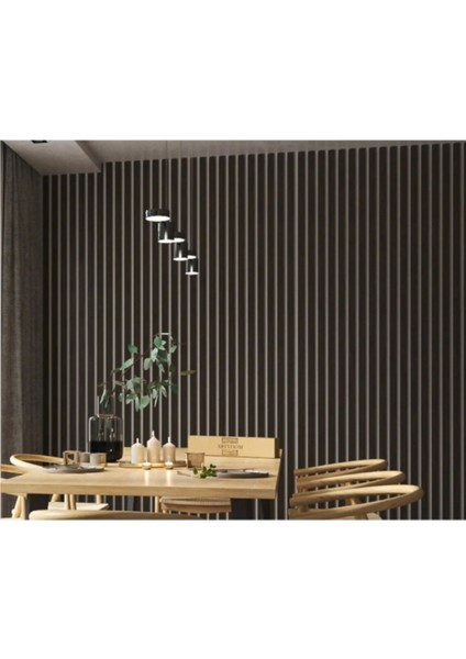 Dekorasyon Ahşap Şerit Duvar Panelleri Duvar Çıtası Iskandinav Siyah Renk (1 Paket-5 Adet) fiyatları