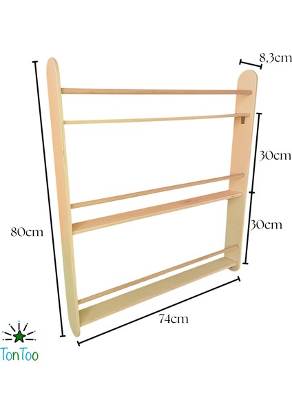 Ahşap Montessori Kavelalı Çocuk Kitaplığı Ergonomik Kontrplak Kitap Rafı Çocuk Odası Düzenleyici indirimleri