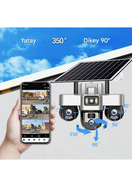 Şok Fırsat Seti: 6mp Güneşli Ptz & 4mp Wifi Kamera. V380 Pro Uygulaması ile Her Yerden Canlı Izleme, Ptz Kontrol ve Konuşu fiyatları