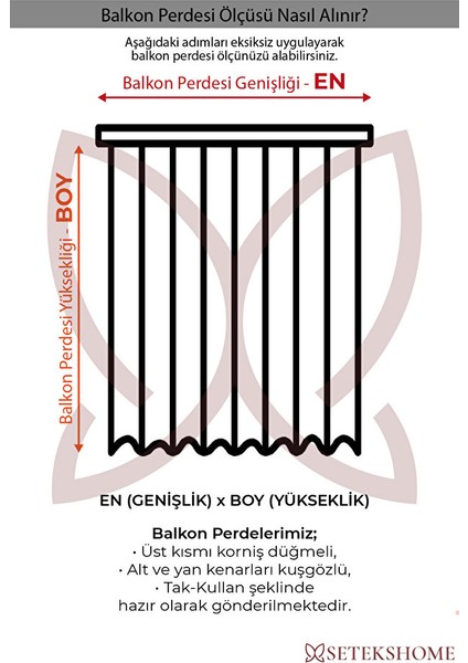 Kalın- Işık Su Geçirmez Düğmeli Kuş Gözlü Bağcık Hediyeli Balkon Perdesi Sarı-Beyaz fırsatları