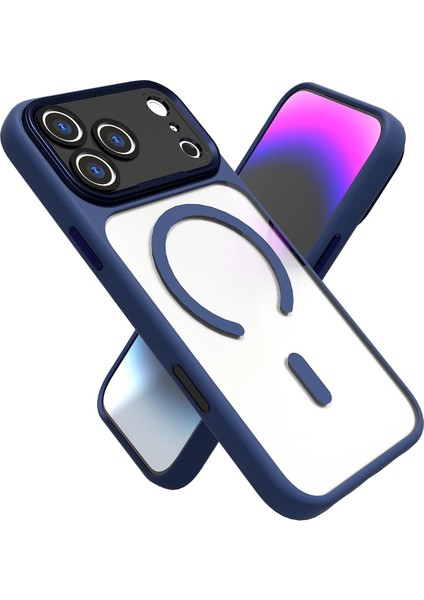 Apple iPhone 17 Pro Hazar Magsafe Kapak - Lacivert