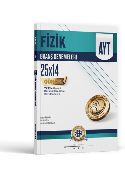 AYT Fizik 25x14 Branş Denemeleri – Üniversite Hazırlık ve Sınav Pratik Kitabı 2025-2026