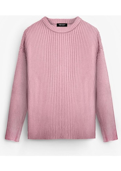 Erkek Regular Fit Kazak Pembe modelleri