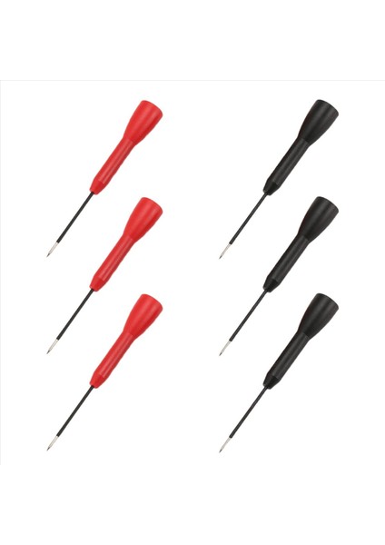 6 Paket 2mm Iğne Test Probları 600V/10A TL71 TL75-3 Siyah ve 3 Kırmızı Kurşunlar Için Tahribatsız Multimetre Testi (Yurt Dışından) modelleri