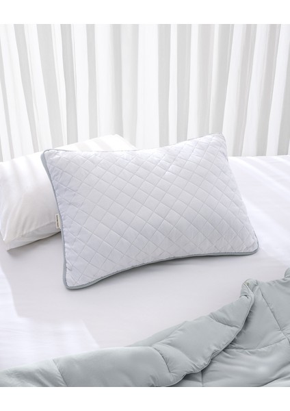 Klimalı Yastık - Beyaz/açık Gri - 50x70 Cm