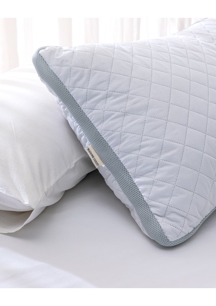Klimalı Yastık - Beyaz/açık Gri - 50x70 Cm