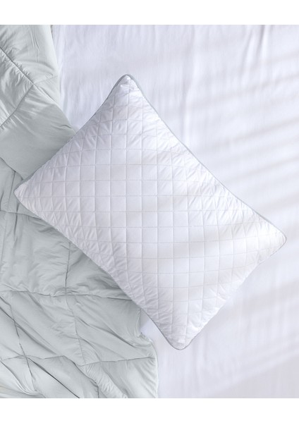 Klimalı Yastık - Beyaz/açık Gri - 50x70 Cm
