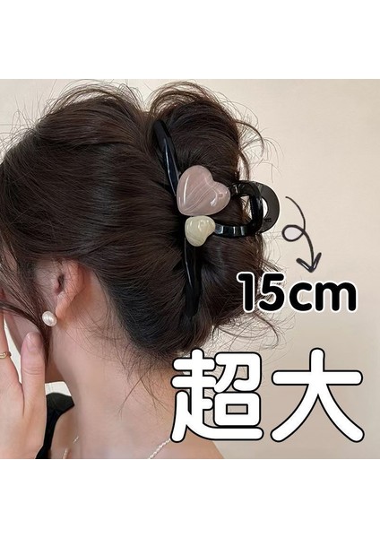 Kepçe Klipsi Büyük Saç Hacmi Büyük Saç Tokası Kadın Başın Arkası Köpekbalığı Klipsi Saç Tokası Yeni Disk Saç Kore Klipsi Şapkalar (Yurt Dışından)