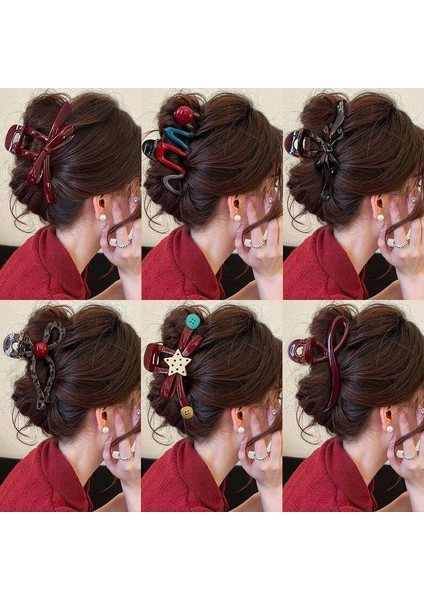 Kepçe Klipsi Büyük Saç Hacmi Büyük Saç Tokası Kadın Başın Arkası Köpekbalığı Klipsi Saç Tokası Yeni Disk Saç Kore Klipsi Şapkalar (Yurt Dışından) fiyatları