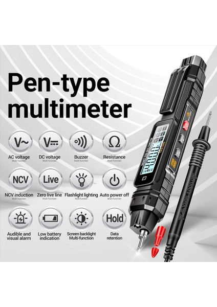 Aneng A3005 Dijital Multimetre 4000COUNT Ac/dc Voltaj Test Cihazı Profesyonel Akım Ölçer Taşınabilir Temassız Voltmetre Sensörü (Yurt Dışından) modelleri