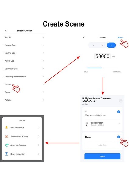 Tuka Akıllı Zigbee Enerji Ölçer Din Rayı Kelepçe Akım Transformatör Uygulama Monitörü Elektrik Istatistiği 110V 240V (63A) (Yurt Dışından) fiyatları