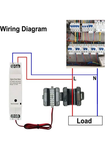 Tuka Akıllı Zigbee Enerji Ölçer Din Rayı Kelepçe Akım Transformatör Uygulama Monitörü Elektrik Istatistiği 110V 240V (63A) (Yurt Dışından) indirimleri