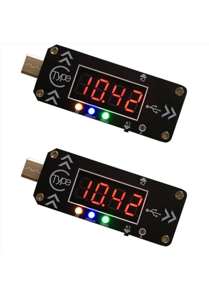2x USB Şarj Tetikleyici Şarj Cihazı Voltmetre Ammetre 5V/9V/12V/15V/20V/PPS Pd2 0 Pd3 0 Tip-C USB Decoy Cihaz (Yurt Dışından)