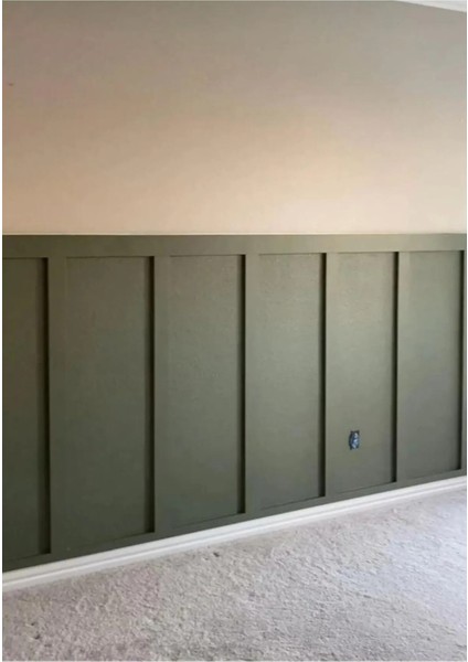 Iskandinav Duvar Çıtası 1 Paket(10 Adet) 100×8 cm Dekoratif Mdf Duvar Çıtası Duvarçıta