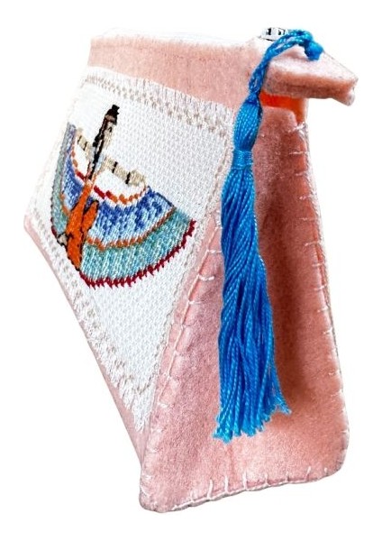 2800 El Yapımı Maat Desen Kanaviçe Işlemeli Keçe Kalem / Makyaj Çantası fırsatları