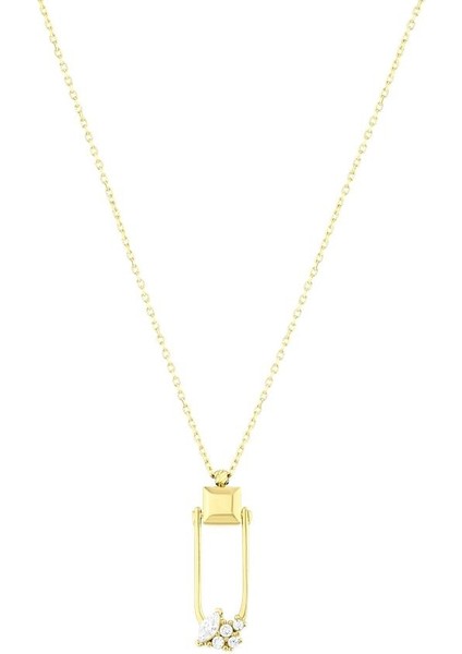 Altın Tasarım Kolye - 14K