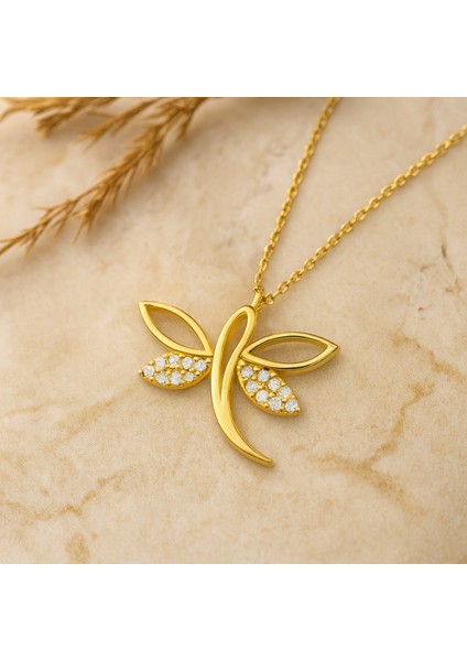 14 Ayar Altın Yusufçuk Kolye