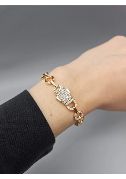 Vip Seri Kuyum Kapamalı Zirkon Taşlı Gourmet Seri Bileklik