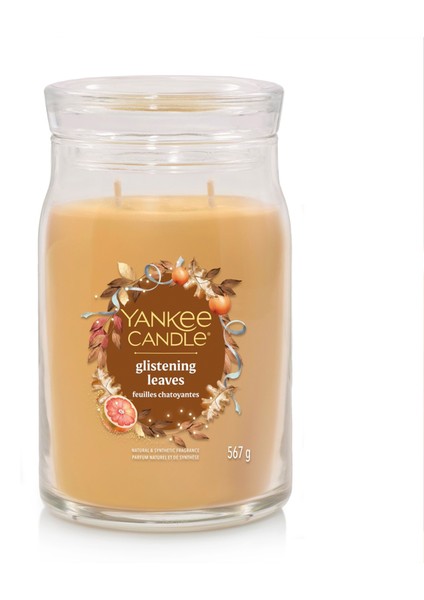 Glistening Leaves Büyük Mum fiyatları