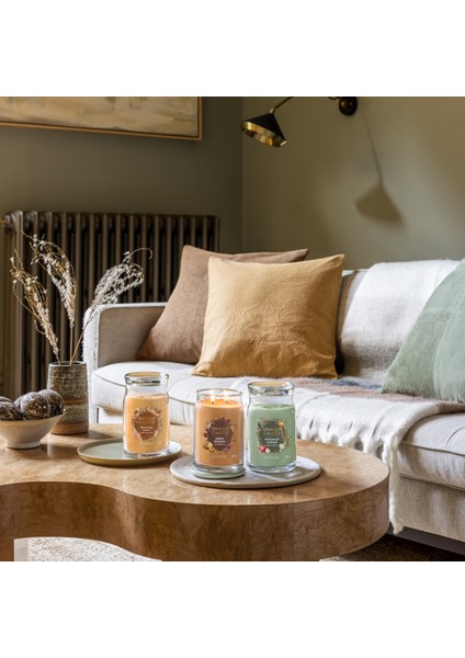 Glistening Leaves Büyük Mum fırsatları