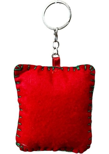 4731 El Yapımı Noel Baba Temalı Kanaviçe Anahtarlık fırsatları