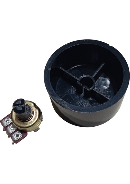 15 Adet Plastik Siyah Ses Kontrol Pot Başlığı 35X18MM 6mm D Tip Mile Uygun modelleri