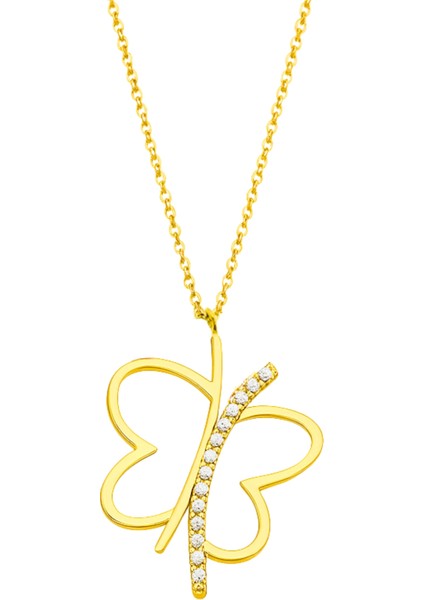 14 Ayar Altın Şans Kelebeği Kolye indirimleri