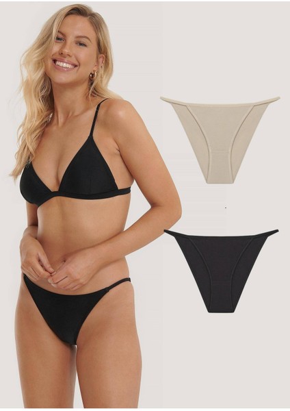 Kadın Slip Bikini Külot 2 Adet