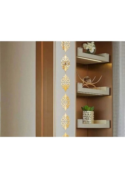 Dekor Süs Bordür Ayna Gold Altın 10X Pleksi Dekoratif Bordür Ayna Antre 7*7cm fiyatları
