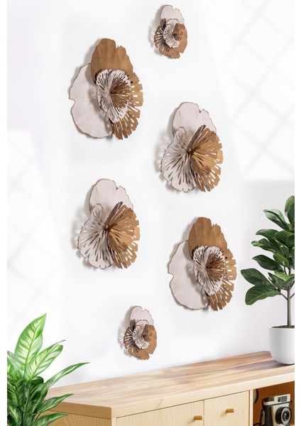 Dekorenzo Name Metal Duvar Tablosu, Ev Ofis Duvar Panosu (6 Parça)