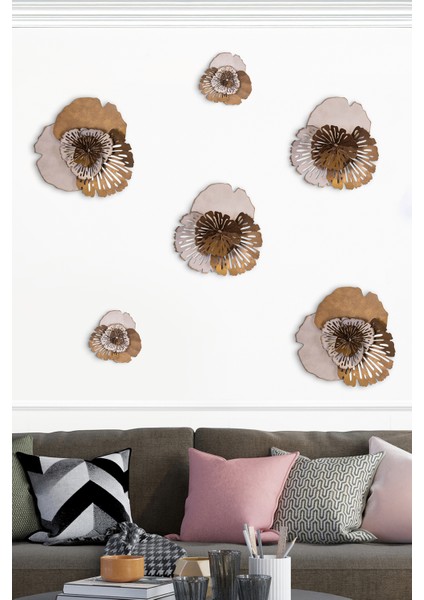 Dekorenzo Name Metal Duvar Tablosu, Ev Ofis Duvar Panosu (6 Parça) modelleri