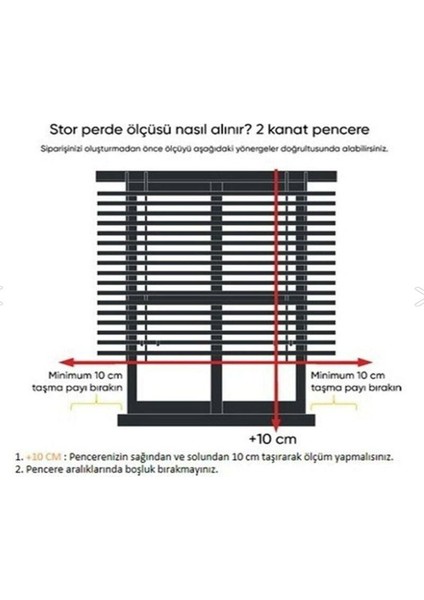 Çiftli Sistem Beyaz Tül Perde ve Ekru Stor Perde STB-103