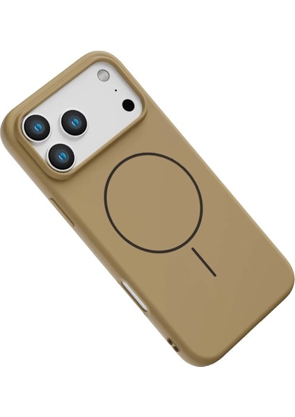 Apple iPhone 17 Pro Jully Magsafe Kapak - Çöl Titanyum